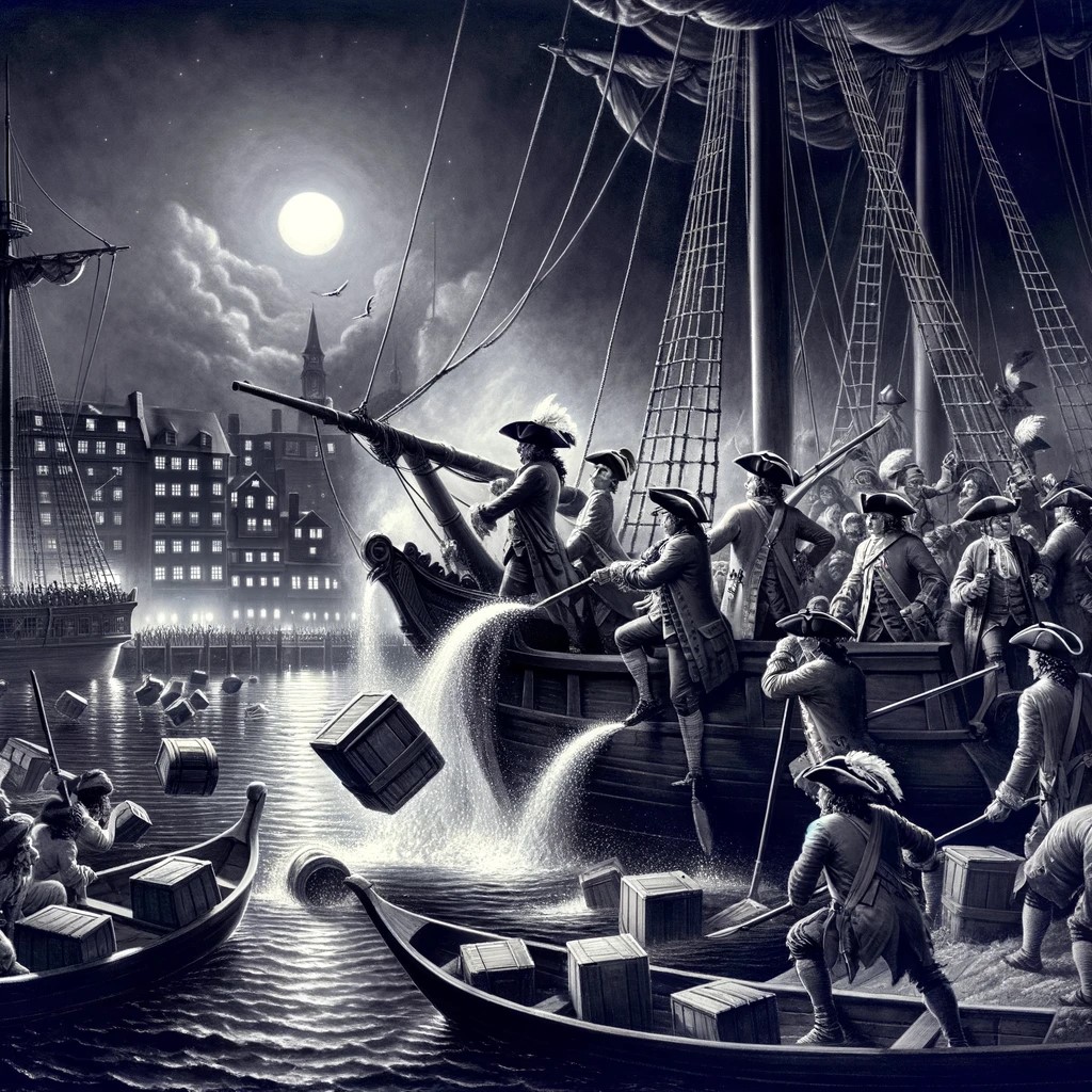 イギリスからの移民とアメリカ初期の挑戦：ボストン茶会事件までの歴史の画像