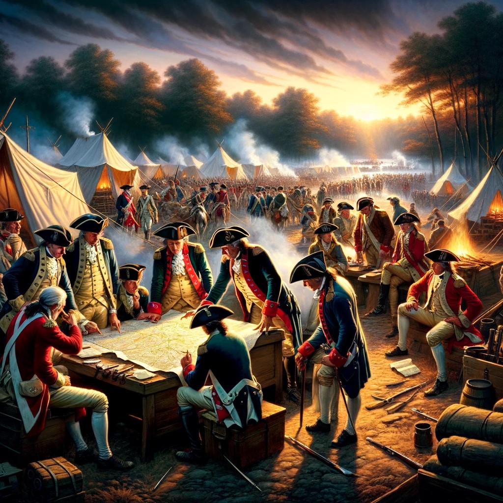 アメリカ独立戦争概要：イギリス軍レッドコーツ対愛国者の歴史的戦闘の画像
