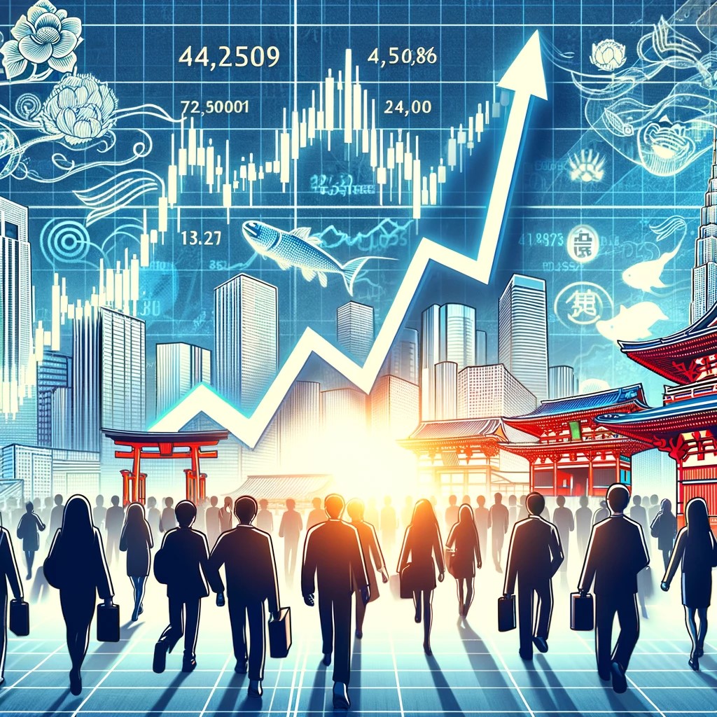受験に役立つ時事問題: 東京市場で日経平均株価が4万円を超える歴史的瞬間の画像