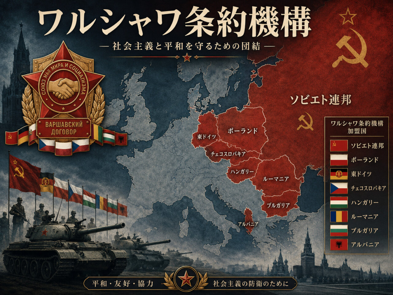『ワルシャワ条約機構』の正体|なぜ東側の最強同盟は「アメリカと一度も戦わず」に自壊したのか?の画像
