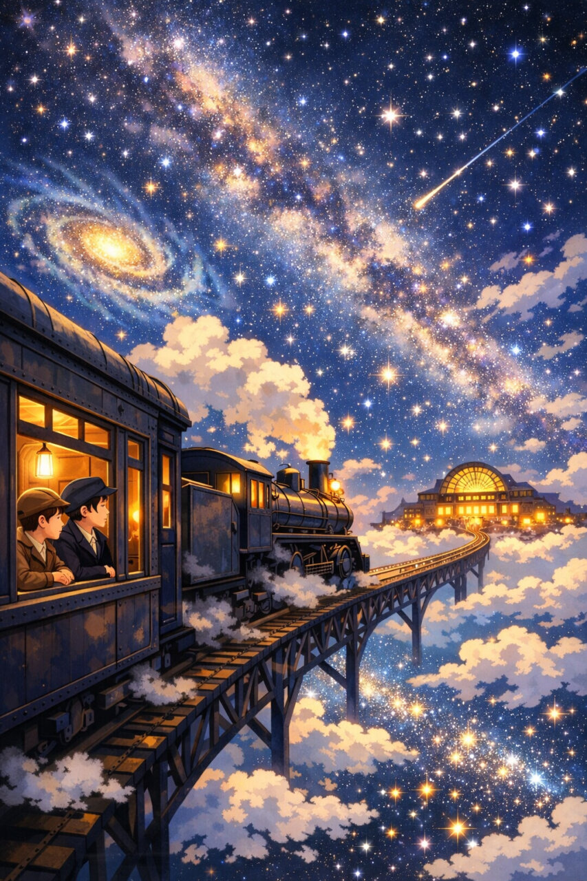 銀河鉄道の夜 解説｜あらすじと結末の秘密。なぜカムパネルラは「死ぬ」と分かって乗ったのか？の画像