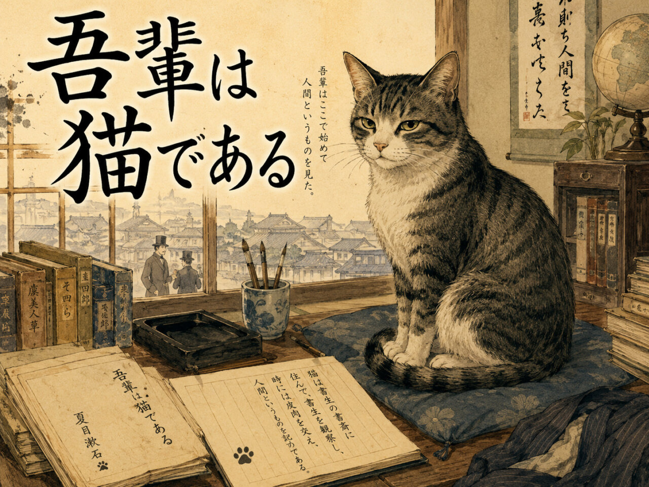 『吾輩は猫である』の正体|なぜ猫はあんな最期を迎えたのか? 夏目漱石が暴いた「明治の滑稽」と本質講義の画像